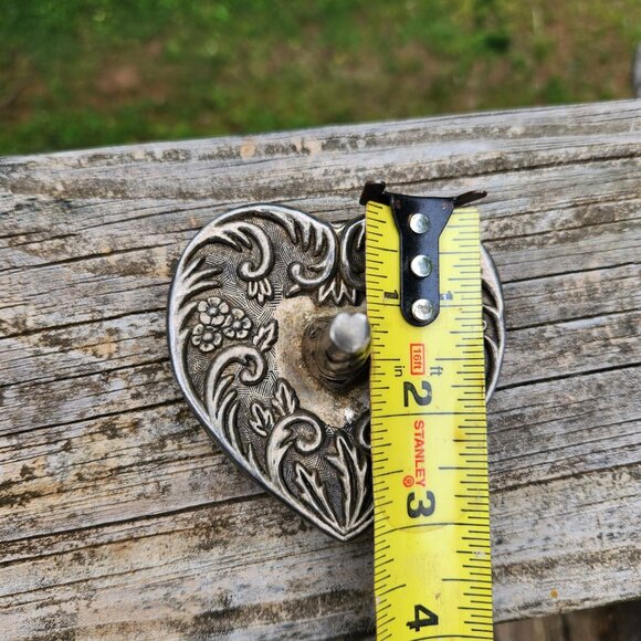 Vintage Godinger 1992 Heart-Shaped Silver-Plated Ring, Jewelry Holder With Flora - Picture 3 of 8
